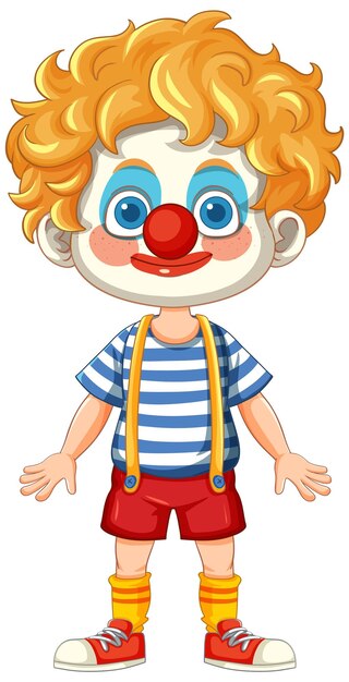 Gratis vector vreugdevol cartoon clown personage