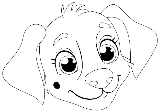 Gratis vector vriendelijke puppy vector illustratie