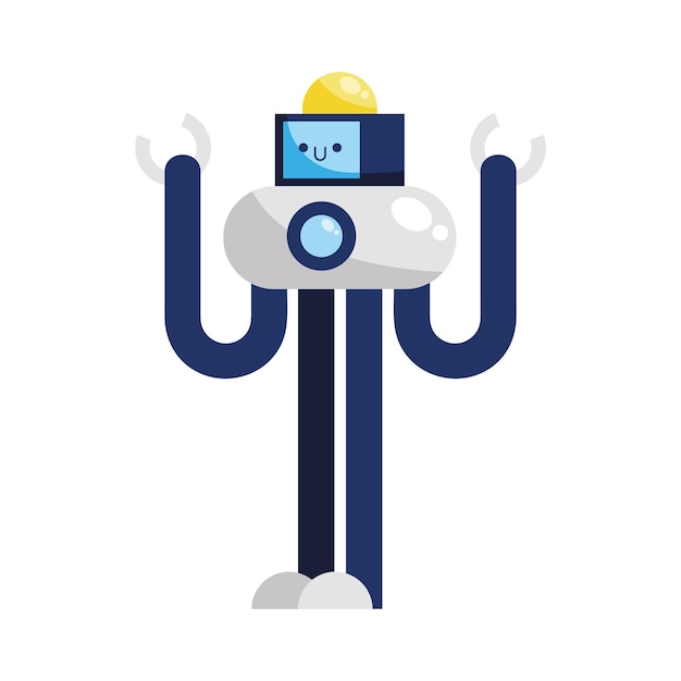 Gratis vector vrolijke ai-robot