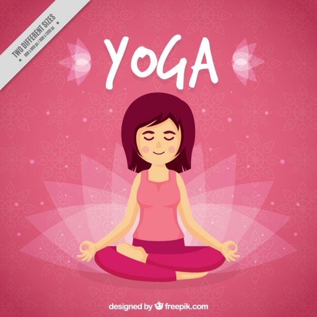 Vrouw doet yoga