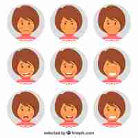 Gratis vector vrouw mood