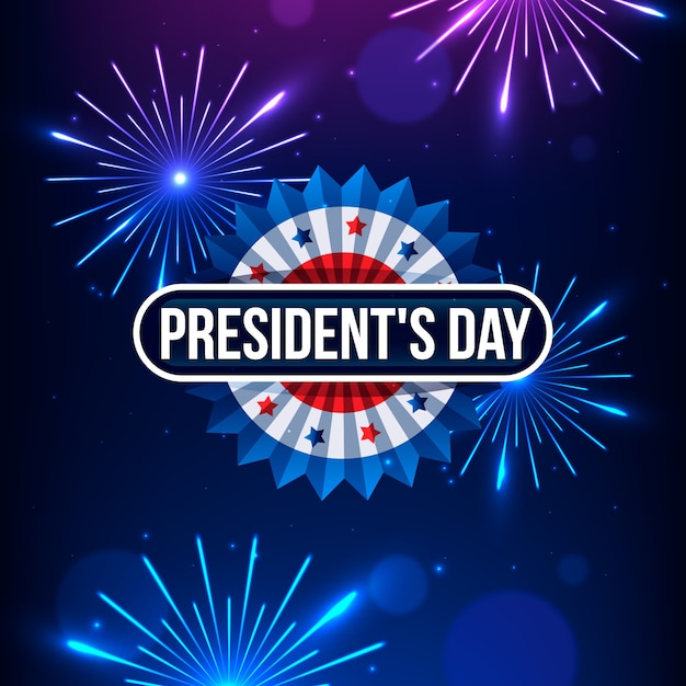 Vuurwerk voor de viering van de dag van de voorzittersdag