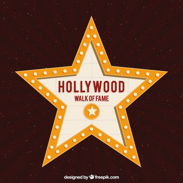 Gratis vector walk of fame star achtergrond