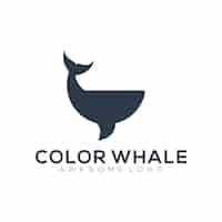 Gratis vector walvis pictogram silhouet illustratie