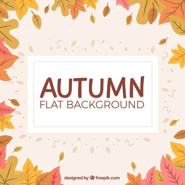 Warme achtergrond met een herfst frame