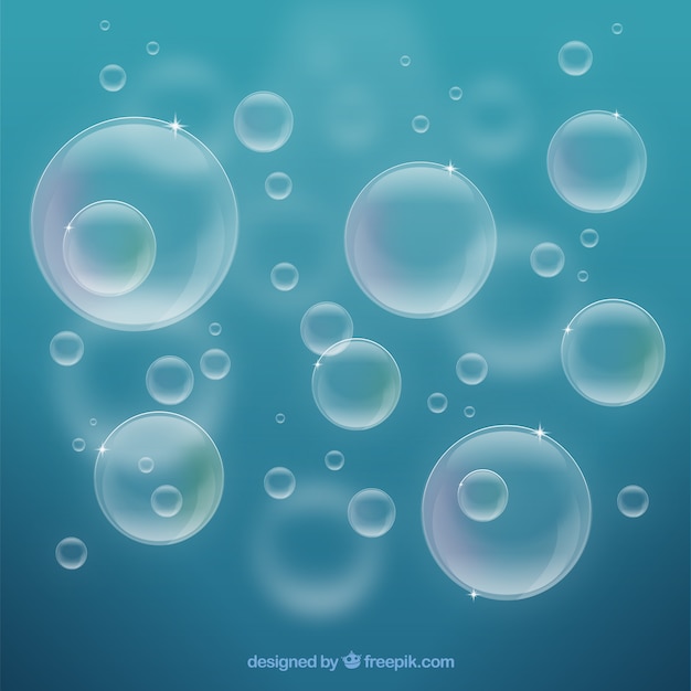 Gratis vector water belletjes achtergrond