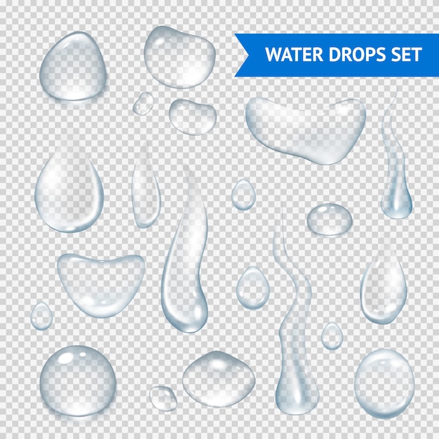 Water druppels realistisch