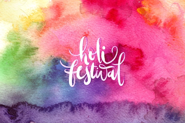 Waterverf explosie thema voor holi festival