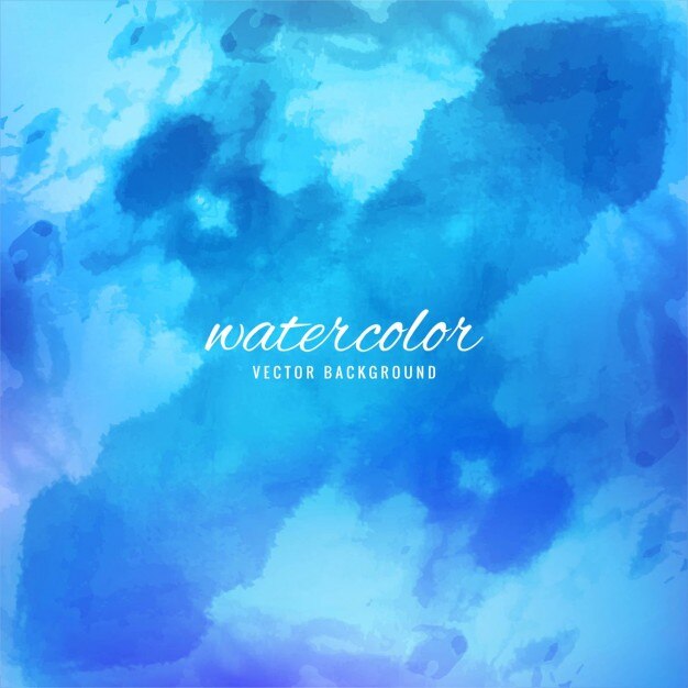 Waterverftextuur in blauwe tinten