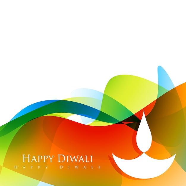 wave style diwali design