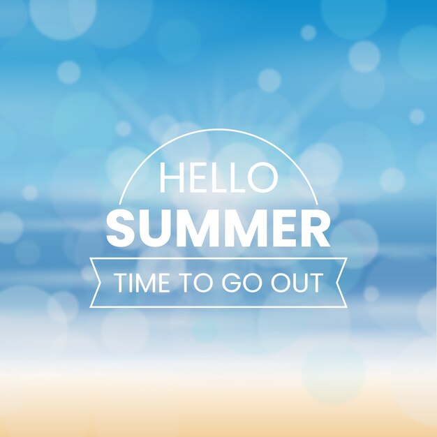 Wazig hallo zomer