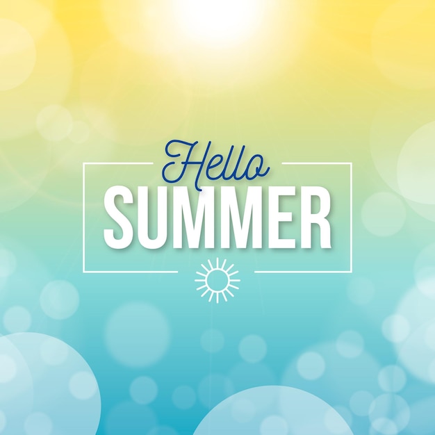 Wazig hallo zomer