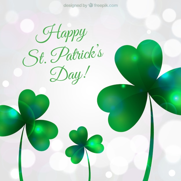 Gratis vector wazig saint patrick kaart