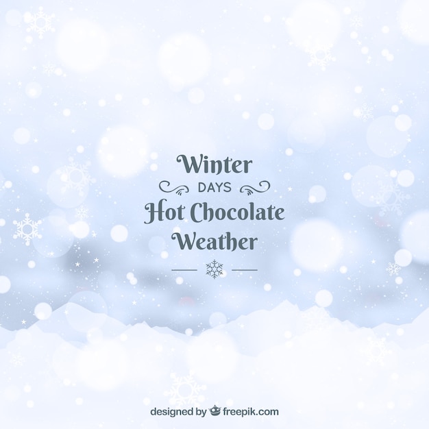 Gratis vector wazig winter achtergrond