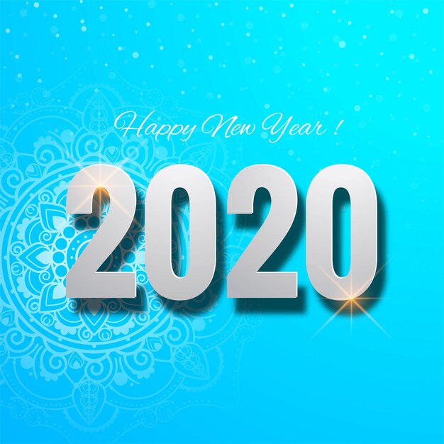 We wensen je een mooie nieuwe jaar 2020 mooie kaart