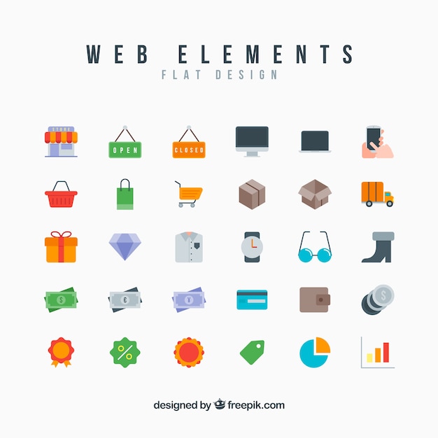 Web icons collectie