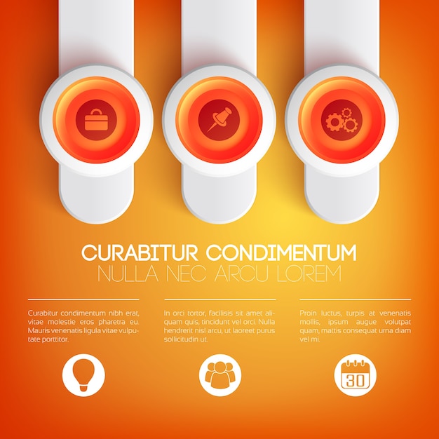 Web infographic presentatiesjabloon