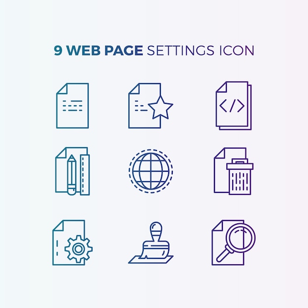 Gratis vector website icons collection