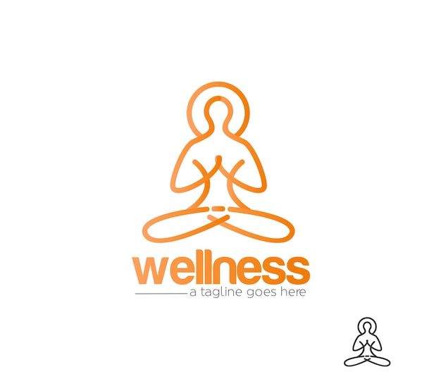 Wellness Logo Branding Identiteit Corporate vector ontwerpsjabloon