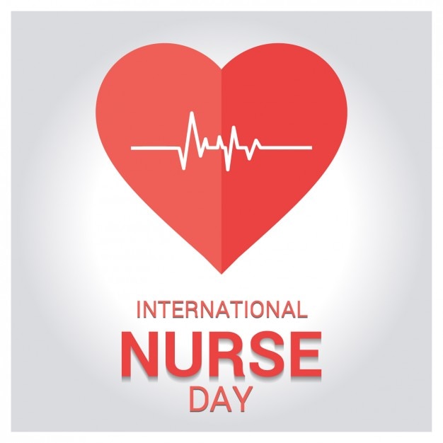 Gratis vector wenskaart international nurse day