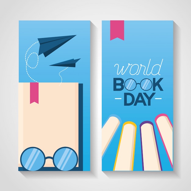 Wereld boek dag banner