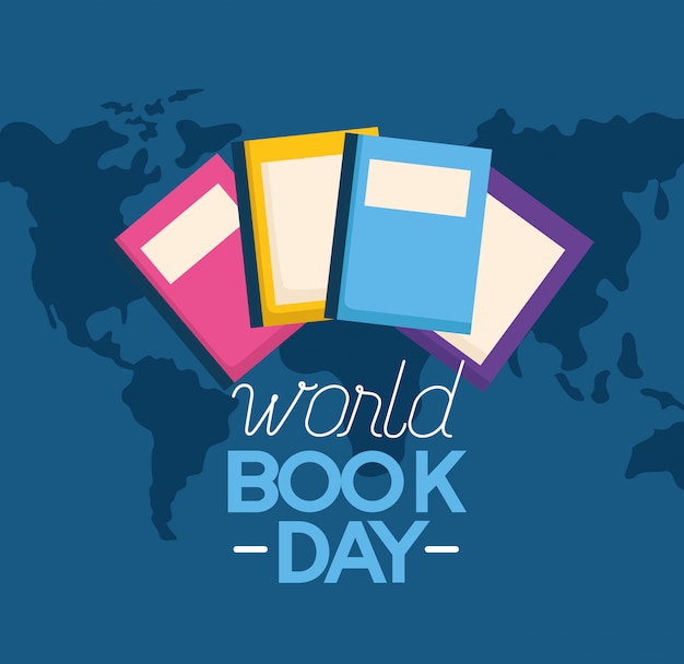 Wereld boek dag illustratie
