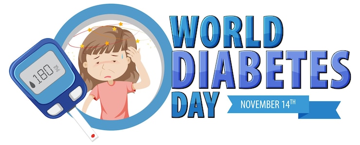 Gratis Vector wereld diabetes dag posterontwerp