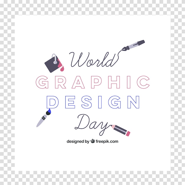 Gratis vector wereld grafische achtergrond met typografie