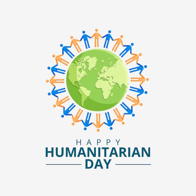 Gratis vector wereld humanitaire dag concept