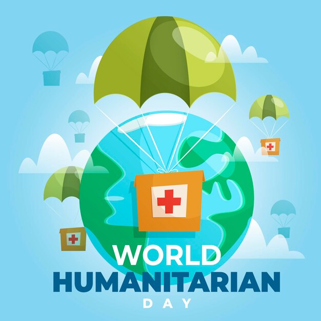 Wereld humanitaire dag concept
