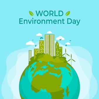 Wereld milieu dag ontwerp