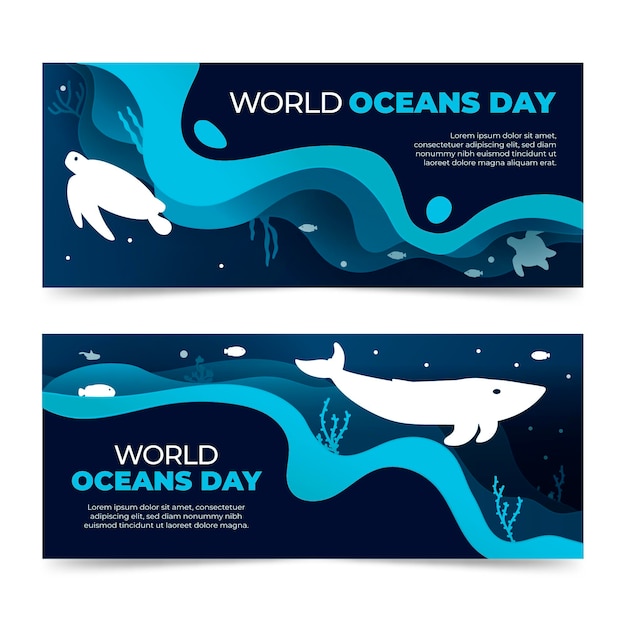 Gratis vector wereld oceanen dag evenement