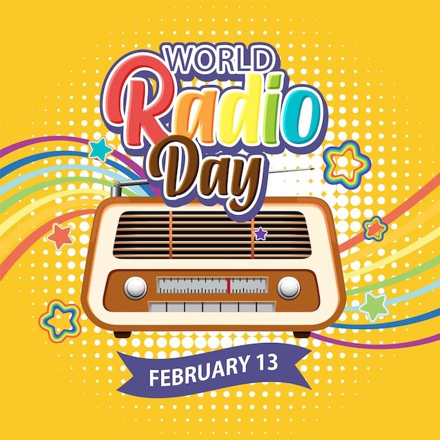 Wereld radio dag banner