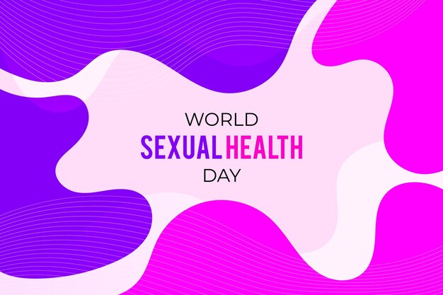 Wereld seksuele gezondheid dag abstracte achtergrond