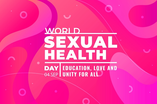 Wereld seksuele gezondheid dag concept