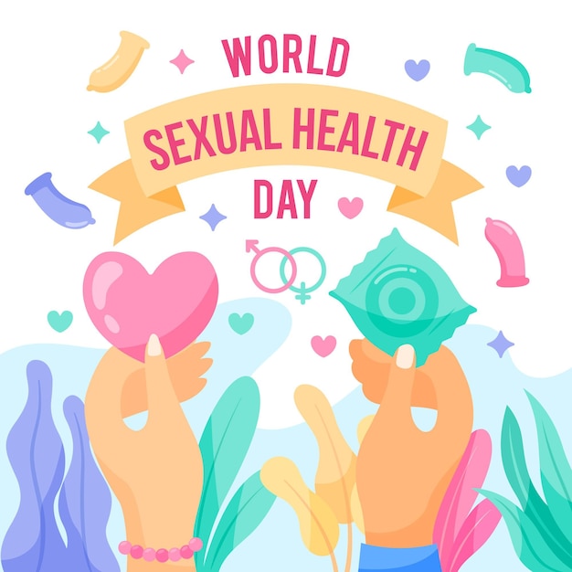 Gratis vector wereld seksuele gezondheid dag concept