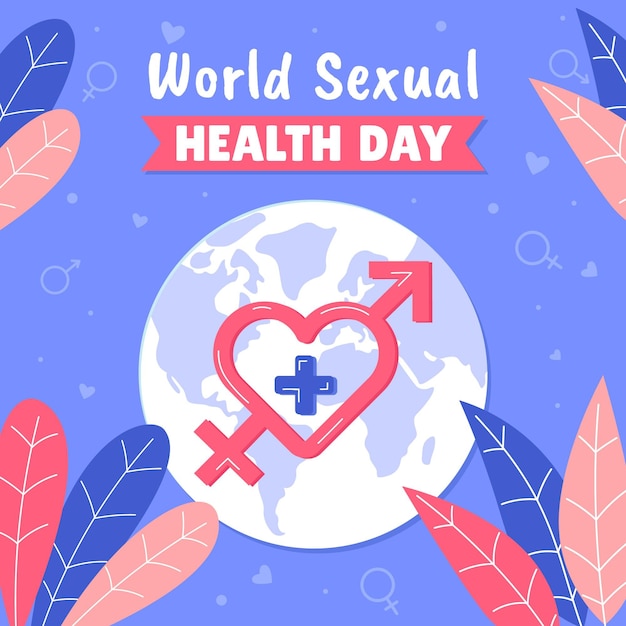 Gratis vector wereld seksuele gezondheid dag illustratie