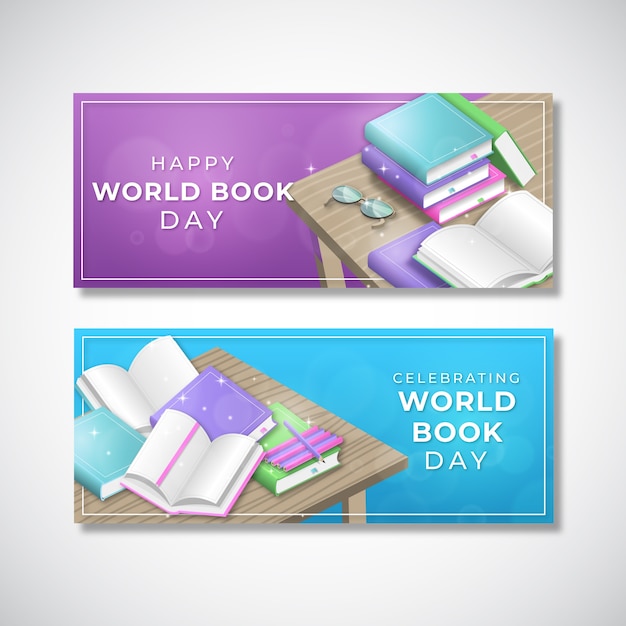 Wereldboekendag banners