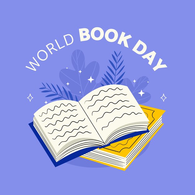 Wereldboekendag illustratie