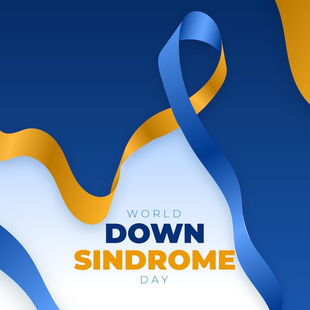 Gratis vector werelddag voor het downsyndroom