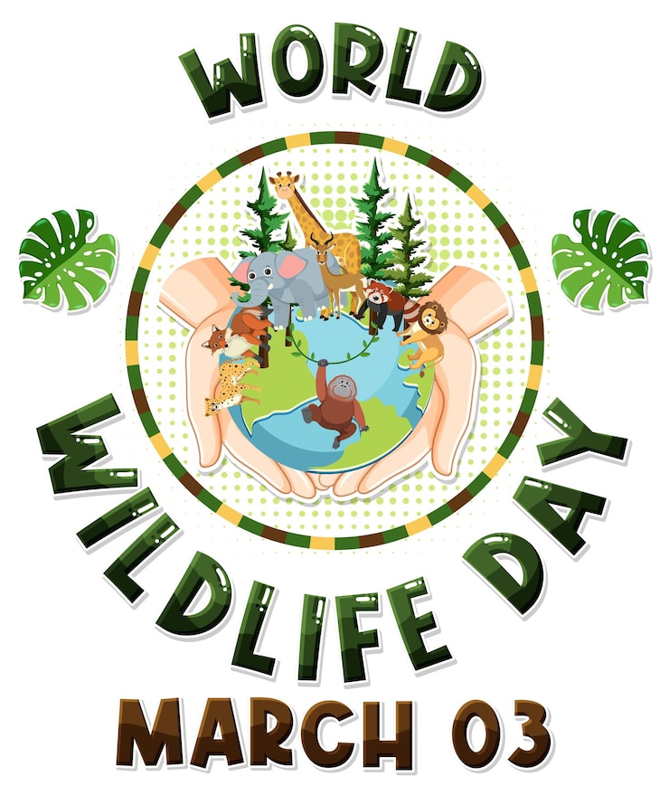 Gratis Vector werelddierendag-logo