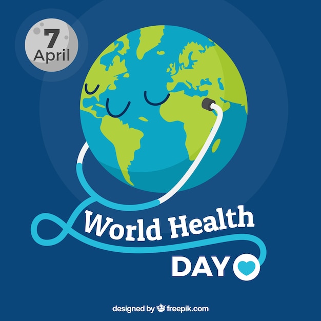 Wereldgezondheidsdag achtergrond met phonendoscope