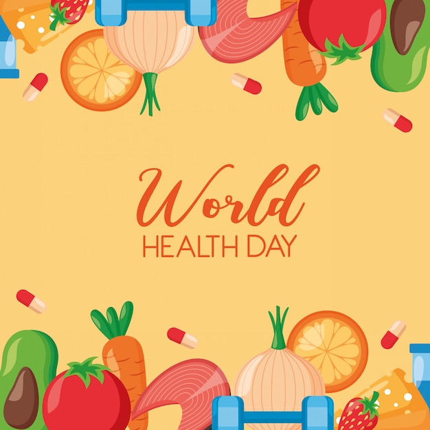 Gratis vector wereldgezondheidsdag