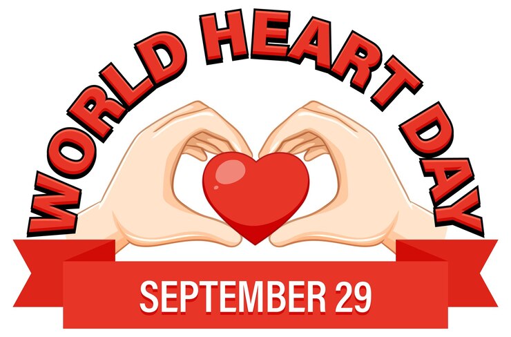Gratis Vector wereldhartdag 29 september