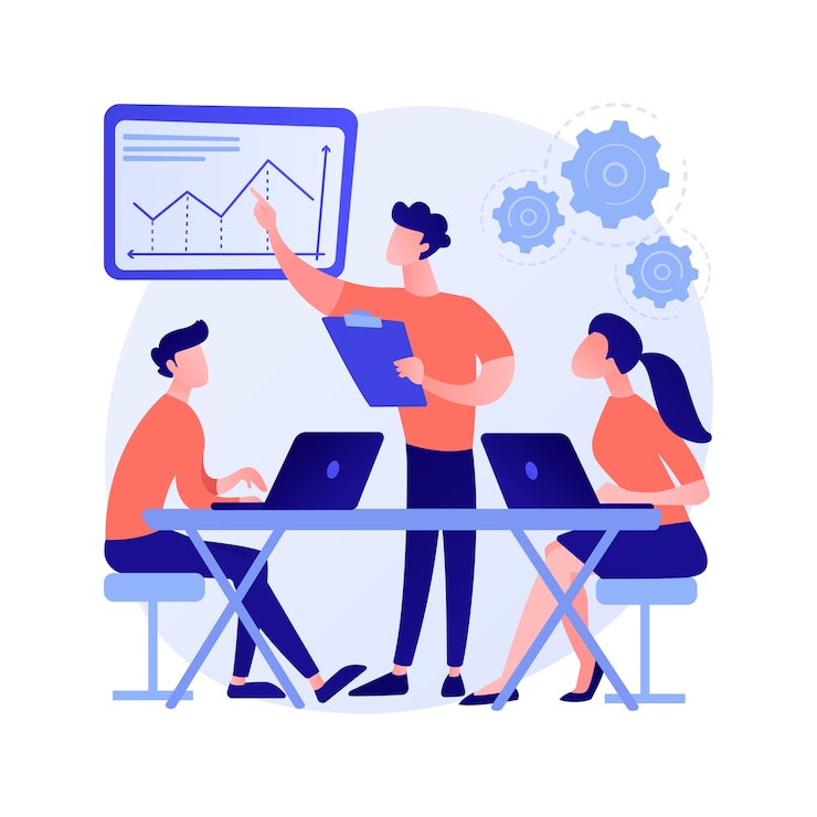 Gratis Vector werkplek cultuur abstract concept vectorillustratie. gedeelde waarden, geloofssystemen, houding op het werk, bedrijfsteam, bedrijfscultuur, hoge prestaties, abstracte metafoor voor de gezondheid van werknemers.