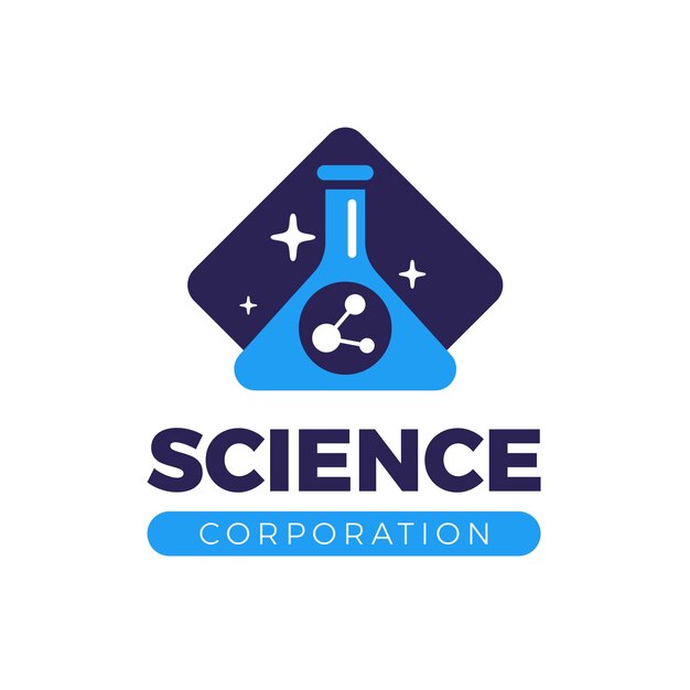 Wetenschap logo sjabloonontwerp