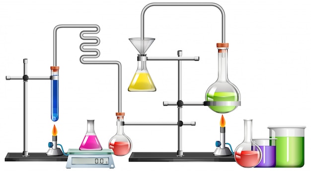 Wetenschappelijk laboratorium met veel apparatuur