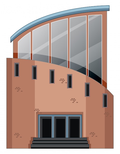 Gratis vector wetenschapsgebouw