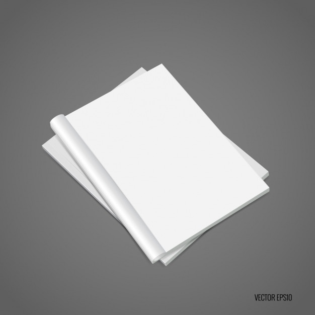 Gratis vector white brochure template design