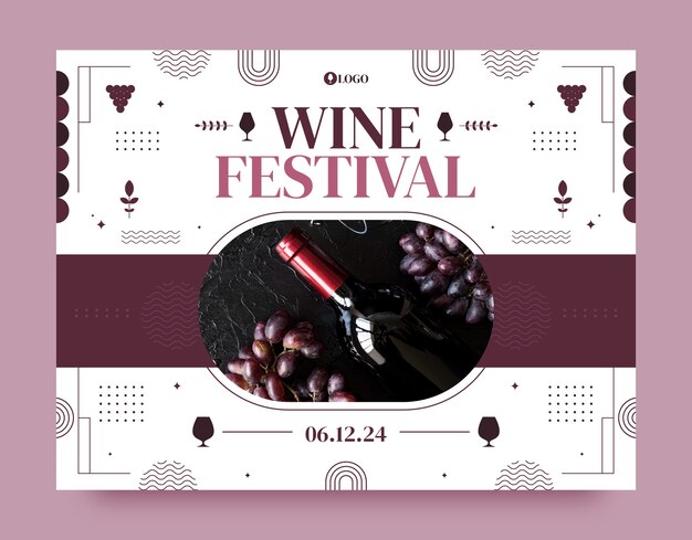 Wijnfestival sjabloonontwerp